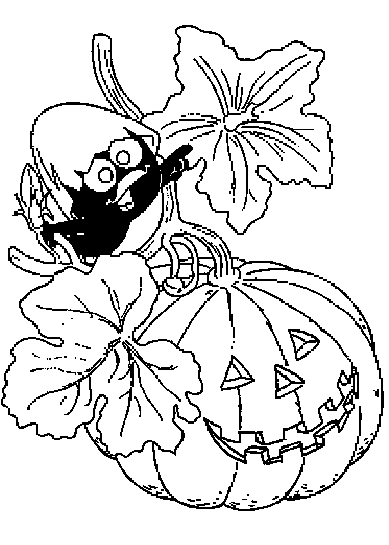 coloriage calimero haloween